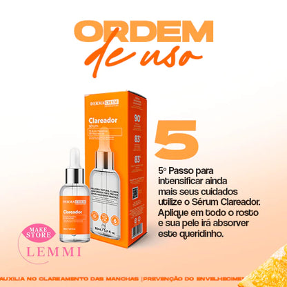 Kit Skincare Vitamina C Clareador e Anti-idade - Dermachem